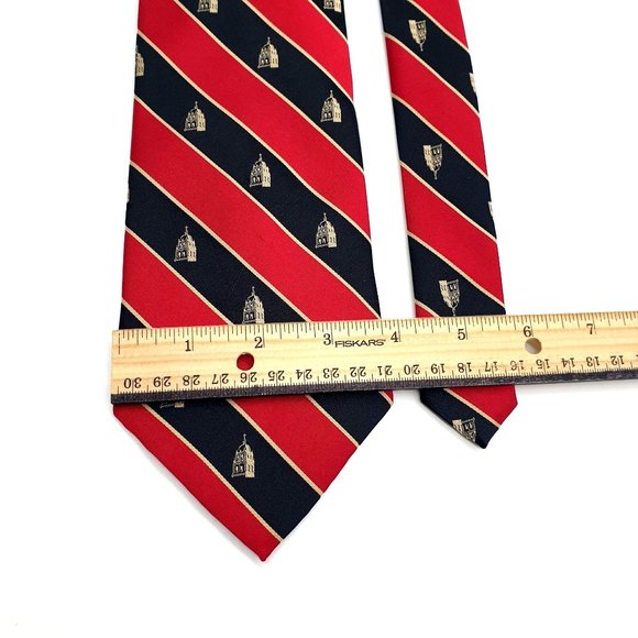 Wolfmark Mens Necktie Church Pastor Reverend Accessory Office Work Casual Gift - Picture 3 of 5
